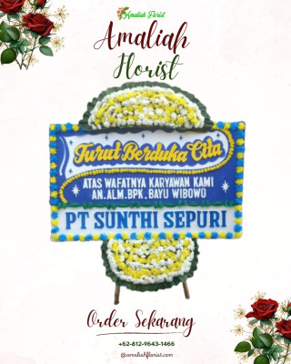 Papan Bunga Duka di Salembaran Jati