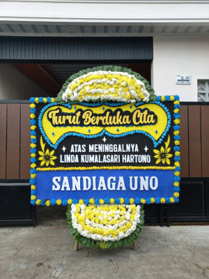 Papan Bunga Duka di Salembaran Jati